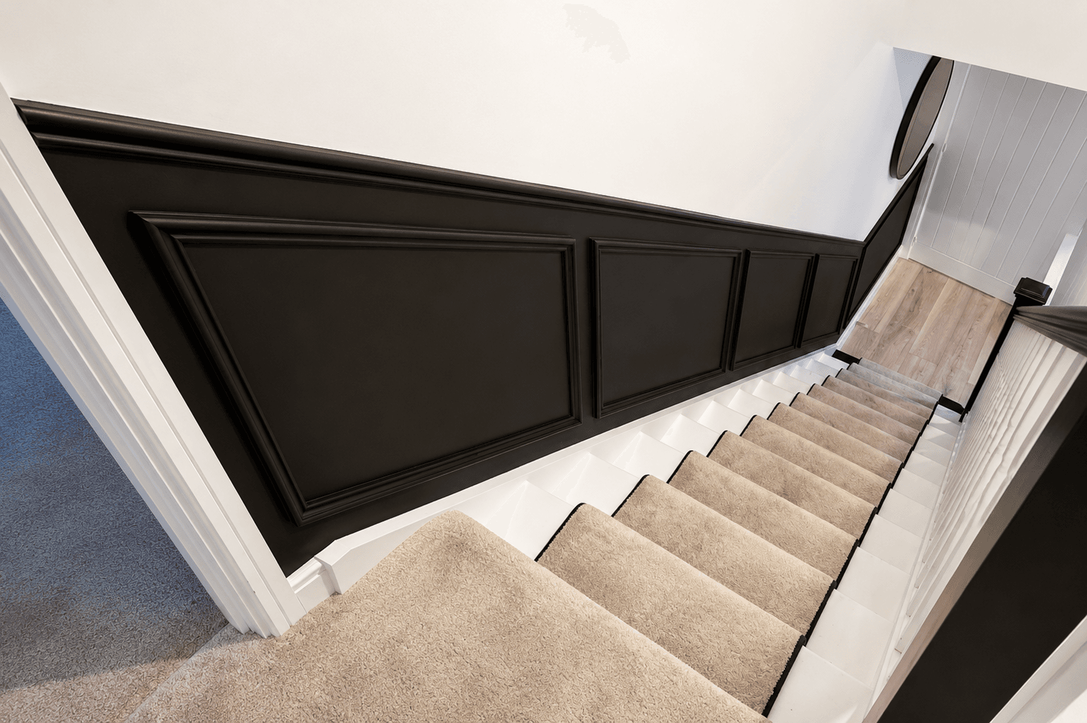 Staircase & hallway painting and decorating project by Windmill Decor